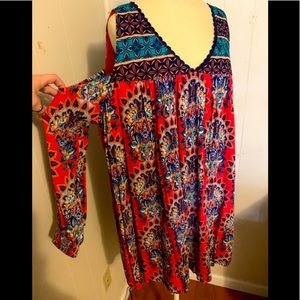 Never worn!! Cold Shoulder Dress!